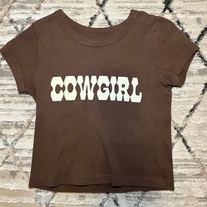 brandy melville cowgirl top